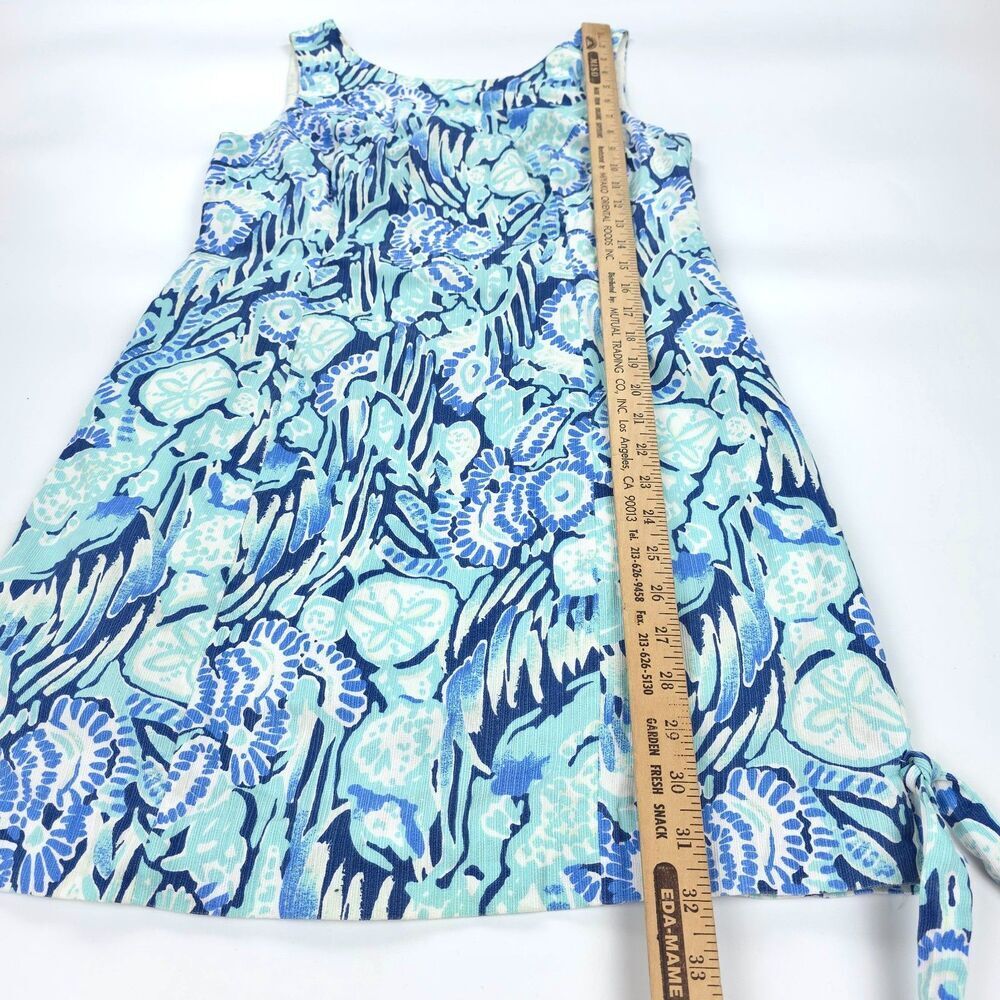 LILLY PULITZER Mila Shift Mini Dress Indigo Sunset 70s Resort Beachy Boho Preppy - Picture 4 of 11